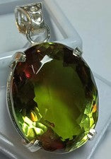 Colgante de Alejandrita Corte Ovalado 60-62 Ct Cambio de Color Piedra Preciosa Natural Certificada