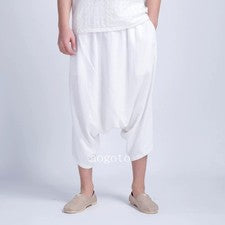 Verano Nuevos Pantalones Moda Estilo Chino Hombres Pantalones de Lino Stand-up Algodón y Lino