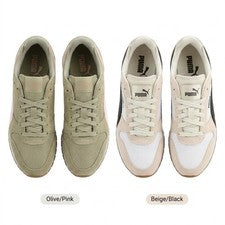 Zapatillas deportivas informales PUMA para mujer verde crema tallas 6-11 mitad