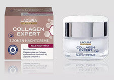 LACURA Skin Collagen Expert, crema de noche de 3 zonas, todo tipo de pieles, 50 ml, nueva y embalaje original