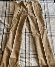 Pantalones de pana cardino vintage nuevos con etiquetas color tostado talla 36 estilo #3063 RN #59566