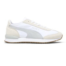 Zapatillas informales PUMA R78 Wind Nylon con cordones para hombre beige, gris, blanco 39290
