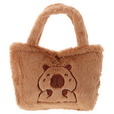 Bandolera de felpa de dibujos animados bolso de hombro bolso de mano para mujer gran capacidad