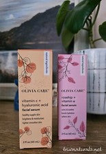 OLIVIA CARE Suero Facial Vegano Vitamina C o Rosa Mosqueta 60ml | Original | UK STOCK