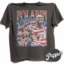 Camisa Folarin Balogun Bootleg Estilo Rap Vintage Colores Cómodos