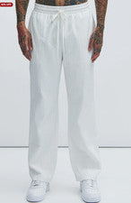 Moda Nova Hombres Santiago Pantalones Rectos-Blanco Para Hombre M Nuevo Con Etiquetas