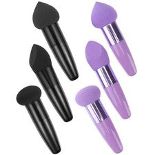 6 piezas bolígrafos esponja maquillaje látex belleza soplo accesorios cosméticos portátiles