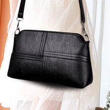 Mujer Bandolera Cartera Moda Versátil Bolso de Hombro Suave PU Bolso de Mano