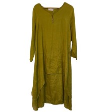 Vestido túnica Meiligona moda para mujer 2 capas manga larga