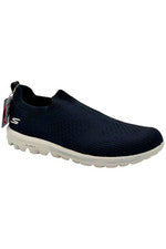 Skechers GO Walk Travel Vegano Lavable Sin Cordones Cozumel Negro