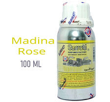 Aceite de perfume concentrado Madina Rose Surrati, envasado de 100 ml, aceite Attar.