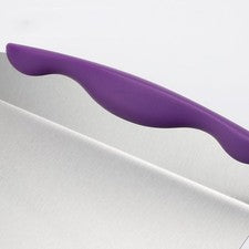 Juego de utensilios para pasteles 2 piezas mango de plástico morado 24 x 20,5 cm
