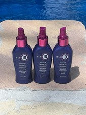 3X It's a 10 Miracle Leave in Product 4 OZ brillo de reparación NUEVO Falta tapa de plástico