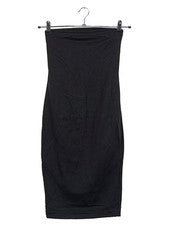 Vestido Stefanel bandeau mujer talla 34/XS negro sin tirantes elegante