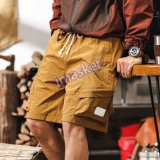 Pantalones Cortos Estilo Americano Para Hombre Bolsillo Carga Caza Medio Largo Pantalones Exterior