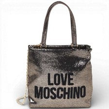 Moda Love Moschino Bolsa Suave Mujer Oro En Tejido