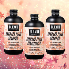 2x Champú y 1x Acondicionador 250 ml | Bleach London | Melocotón incómodo | NUEVO