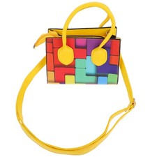 Bolso de mano diario color chocante para hombro exterior duradero práctico bolso de hombro