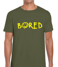 CAMISETA ABURRIDA PARA HOMBRES CAMISETA DIVERTIDA ARTISTA DE GRAFFITI BANKSY GENIAL MODA DECLARACIÓN TOP