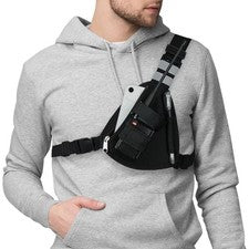 Paquetes de arnés de pecho de radio bolsa de walkie talkie bolsa de pecho ajustable Reino Unido