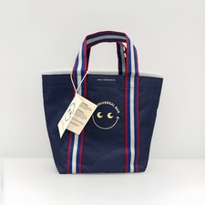 Nuevo Bolso Universal Con Etiquetas Por Anya Hindmarch Azul Marino - VERSIÓN MINI - Azul Tesco