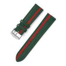 20 22mm Clásico Pulsera Inteligente Correa de Reloj Correa Cuero Genuino Liberación Rápida