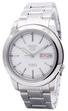 Orologio Seiko Seiko 5 Automatico Elegante SNKE49J1 Quadrante Bianco da Uomo
