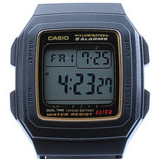[Nuevo] Casio F-201WA-9AJH Negro Luz Hombre Reloj Digital Estándar