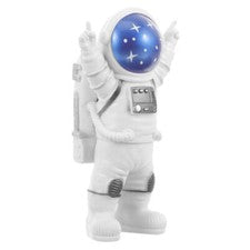 1 pieza adorno creativo de astronauta adorno de resina decoración de estudio del hogar (azul)