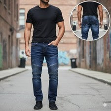 Pantalones de mezclilla elásticos lavado oscuro XRAY JEANS para hombre estilo desgastado 34/30