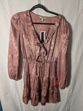 Nuevo Vestido de Fiesta SPEECHLESS Junior Para Mujer M Rosa Vientre Abierto Línea A