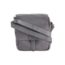 BOLSO BANDOLERA DE CUERO GRIS HARBOUR 2ND MUJER