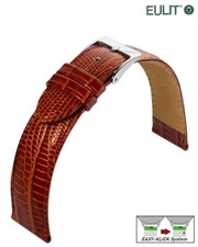 Correa de reloj Eulit Easy-Klick Teju-Lagarto modelo Tango coñac 20 mm