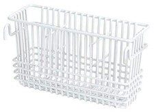 Estante de secado de utensilios - 3 compartimentos (blanco), 7,75 x 2,75 x 4 pulgadas, 12 onzas