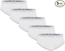 [Juego de 5] Calzoncillos BVD Dorados Para Hombre Bikini Color Tipo S~XL Blanco solo M/I Tailandia