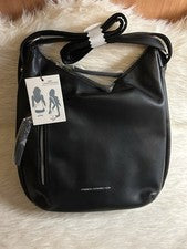Bolso Mochila Convertible French Connection Thorn Slouchy Nuevo con Etiquetas Cuero Sintético Negro