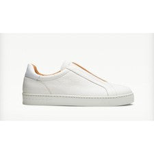 Magnanni Gasol Para Hombres Blanco Piel de becerro Caída Tenis Sin Cordones 10.5 D 23957