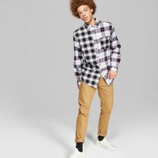 Pantalones chinos ajustados para hombre - Original Use™ marrón Dapper 28