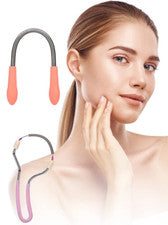 2 x Barra de depiladora cuidado facial depiladora facial herramienta de enhebrado de resorte eliminación