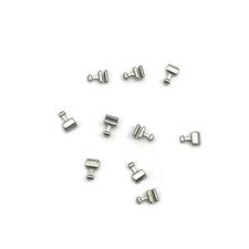 10 Bolsas Ortodoncia Dental Gancho Prensable Tipo Corto 100 Piezas Acero Inoxidable