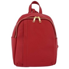 Fioretta Italiano Cuero Genuino Mujeres Cuero Genuino Mochila Cartera Bolso de Viaje