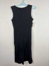 Vestido de día A New para mujer talla S pequeño liso suave largo negro nuevo con etiquetas $35
