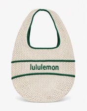 Bolso de Mano Estilo Crochet Mezcla Algodón 7L Verde Marfil Bolso de Hombro Nuevo con Etiquetas