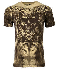 Camiseta para hombre Xtreme Couture Affliction FATAL INVASION tatuaje motociclista S-5XL