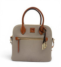 Bolso Cartera Grande Dooney & Bourke Para Mujer Taupe Grano Guijarro Cúpula