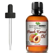 Aceite de semilla de melocotón para elasticidad, reafirmante, cabello, masaje y cuidado de uñas de la piel. 4 Fl.