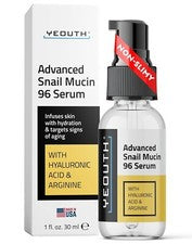 Snail 96 Suero Mucina para Rostro con Ácido Hialurónico, Cuidado Hidratante de la Piel 1oz