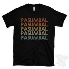 CAMISETA PASUMBAL ESTILO RETRO REPETIDO Hombre y Mujer Novedad Genial Nombre Regalo
