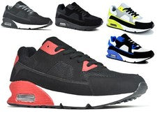 Entrenadores con cordones ligeros informales para hombre deportes gimnasio zapatos para correr tallas UK 7-11