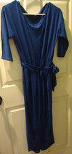 Vestido para mujer Qearal azul talla pequeña nuevo estilo envolvente